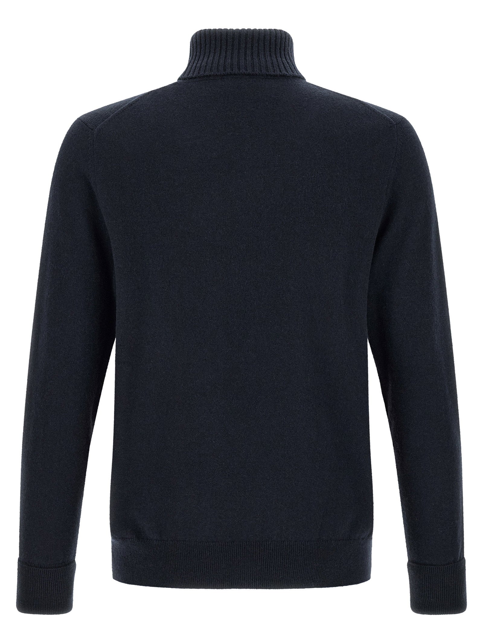 Ballantyne Classic Diamond Intarsia Turtleneck Sweater