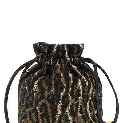 Ganni Metallic Bou Bucket Pouch