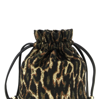 Ganni Metallic Bou Bucket Pouch
