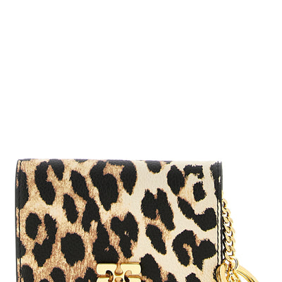 Ganni Leopard Print Card Holder