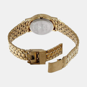Classics Women Quartz Gold Dial Analog Stainless Steel Watch B304
