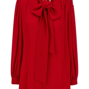 Valentino Garavani Silk Shirt With Bow