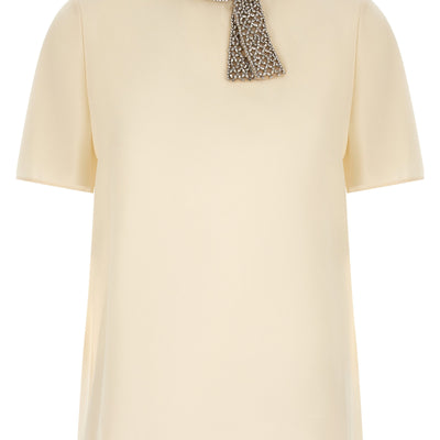 Valentino Garavani Jewel Collar Top