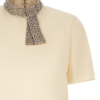 Valentino Garavani Jewel Collar Top