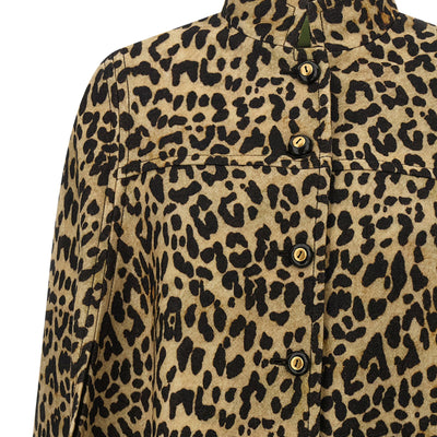 Valentino Garavani Cape In Animalier Cloth