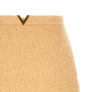 Valentino Garavani V Gold Skirt
