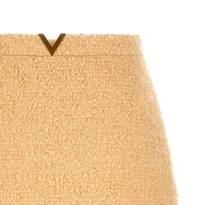 Valentino Garavani V Gold Skirt