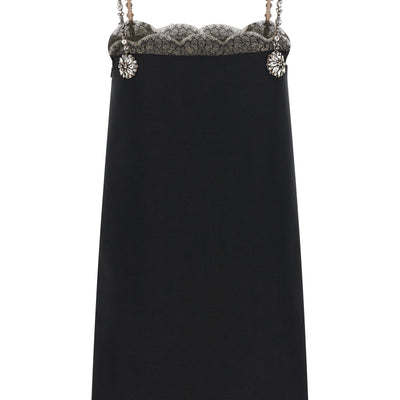 Valentino Garavani Crystal Embroidery Dress