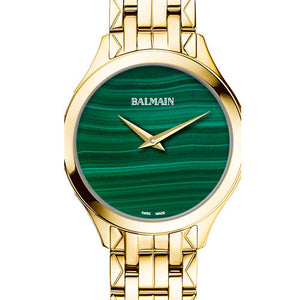 Balmain Flamea II Natural Stones Green Dial Women 34mm