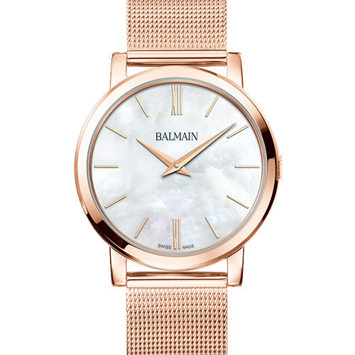 Balmain Elegance Chic M White Mother-Of-Pearl Dial Women 33mm