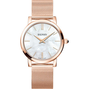 Balmain Elegance Chic M White Mother-Of-Pearl Dial Women 33mm
