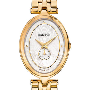 Balmain Haute Elegance Oval White Mother-Of-Pearl Dial Women 32mm