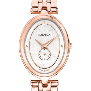 Balmain Haute Elegance Oval White Mother-Of-Pearl Dial Women 32mm