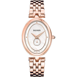 Balmain Haute Elegance Oval White Mother-Of-Pearl Dial Women 32mm