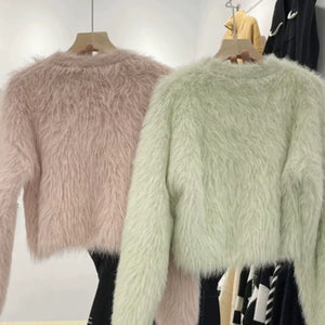 Harriet Mohair Fur Detailed Soft Sweater