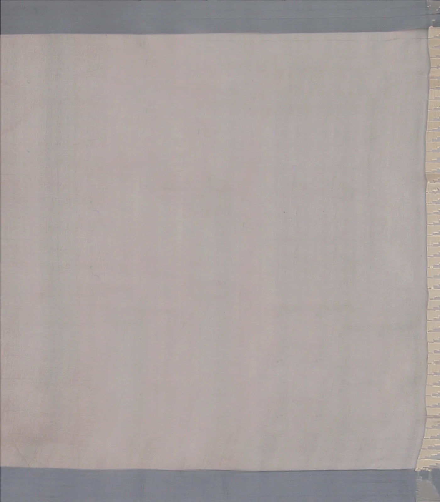 Grey Handwoven Raw Silk Saree With Jumka Motifs-Grey