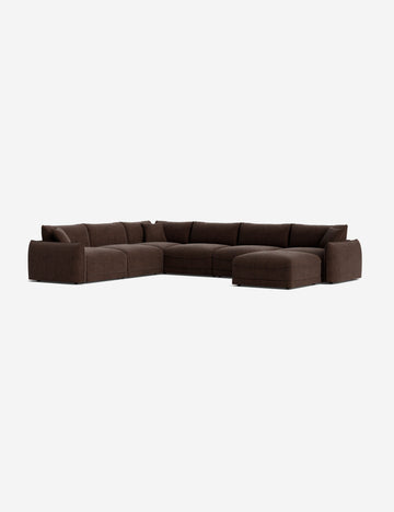 Brown Basket Boucle