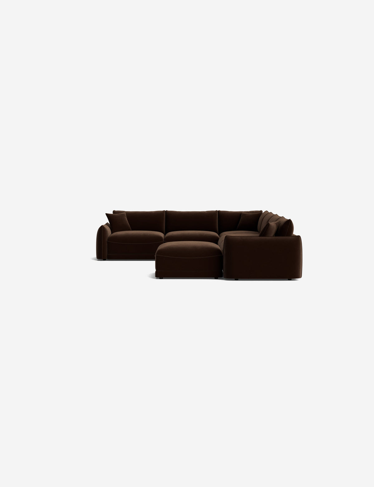 Balmer Modular Corner Sectional Sofa With Ottoman
