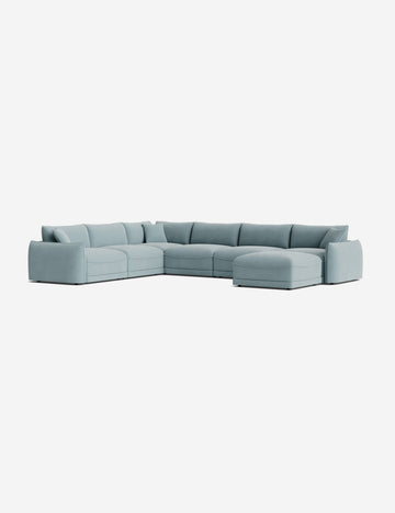 Sky Blue Classic Velvet