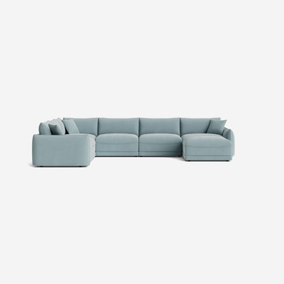 Balmer Modular Corner Sectional Sofa With Ottoman