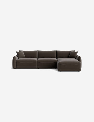 Taupe Performance Velvet