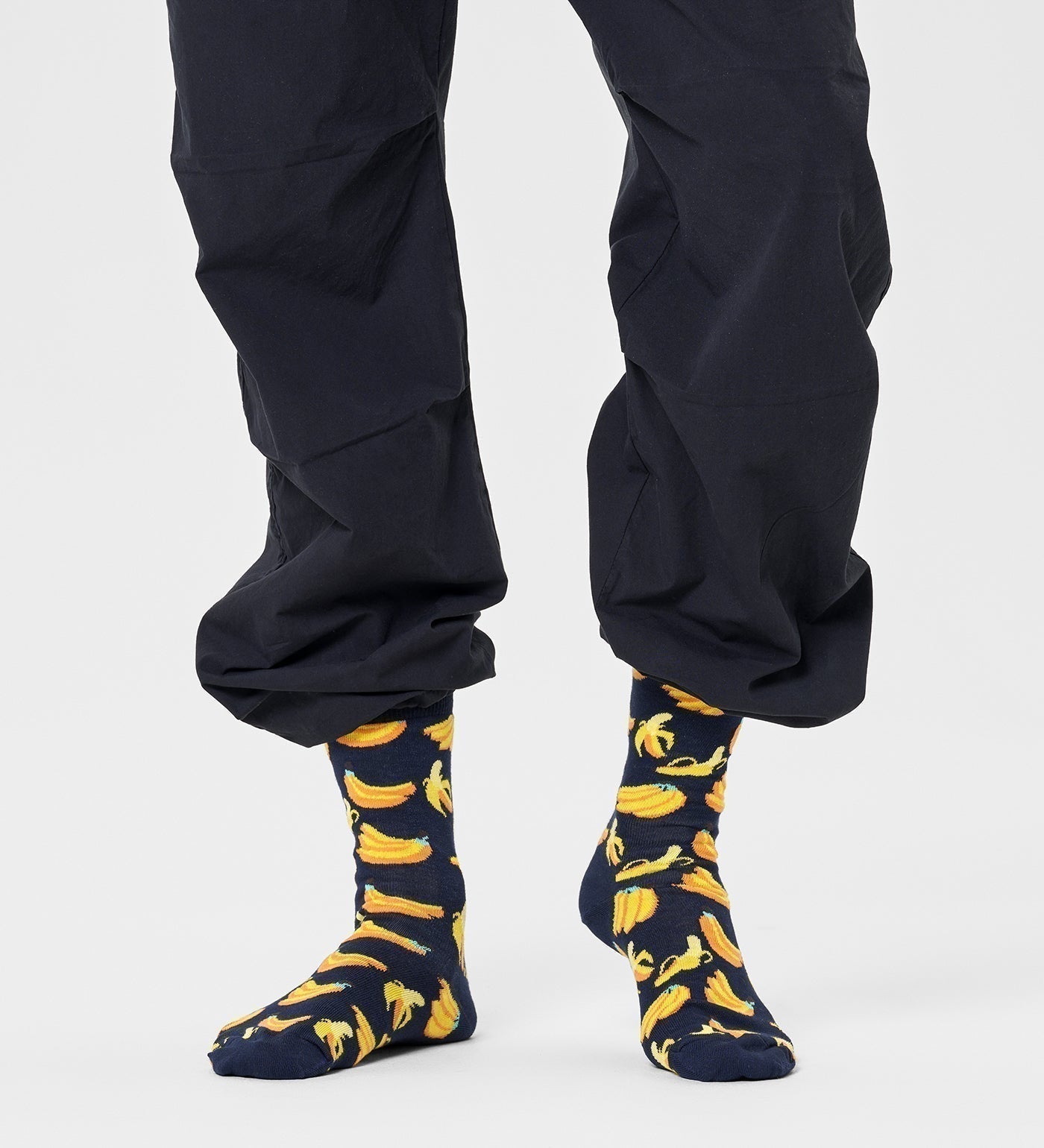 Happy Socks Unisex Banana Crew Length Socks for Women and Men