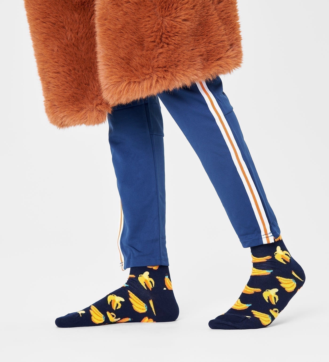 Happy Socks Unisex Banana Crew Length Socks for Women and Men