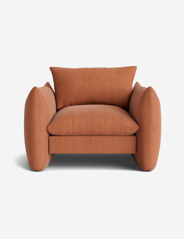 Terracotta Linen Weave