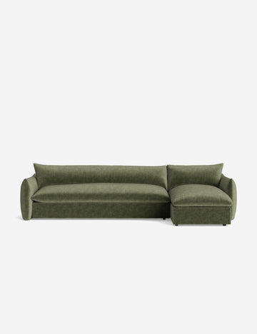 Moss Performance Striated Velvet