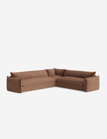 Tobacco Performance Striated Velvet