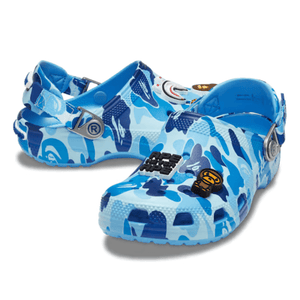 Crocs Classic Clog A Bathing Ape ABC Camo Blue