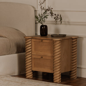 Treccia 2-Drawer Nightstand by Gillian Segal for Moe's