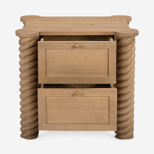 Treccia 2-Drawer Nightstand by Gillian Segal for Moe's