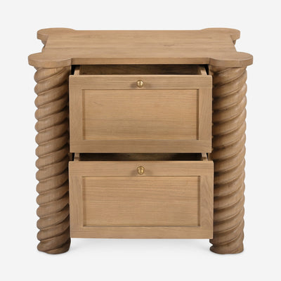 Treccia 2-Drawer Nightstand by Gillian Segal for Moe's