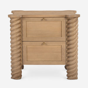 Treccia 2-Drawer Nightstand by Gillian Segal for Moe's