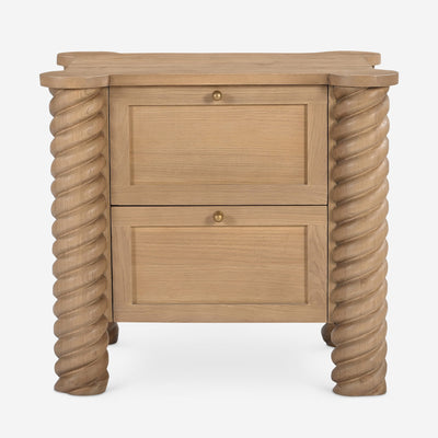 Treccia 2-Drawer Nightstand by Gillian Segal for Moe's