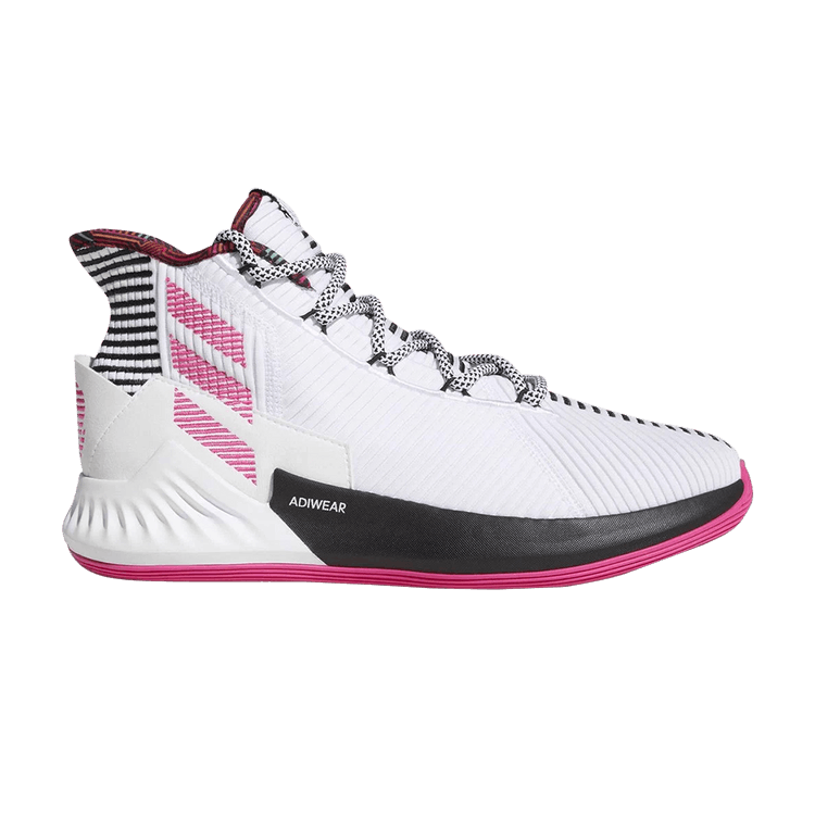 adidas D Rose 9 White Black Pink
