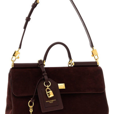 Dolce & Gabbana Medium Suede My Sicily Handbag