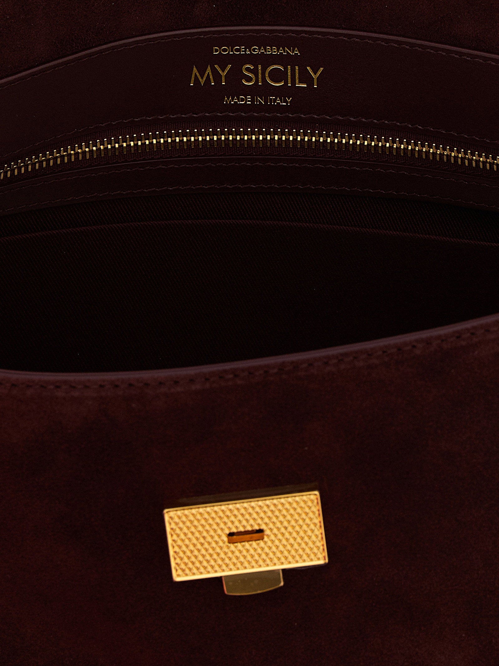 Dolce & Gabbana Medium Suede My Sicily Handbag