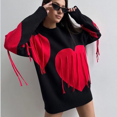 Coya Premium Heart Tassel Dress