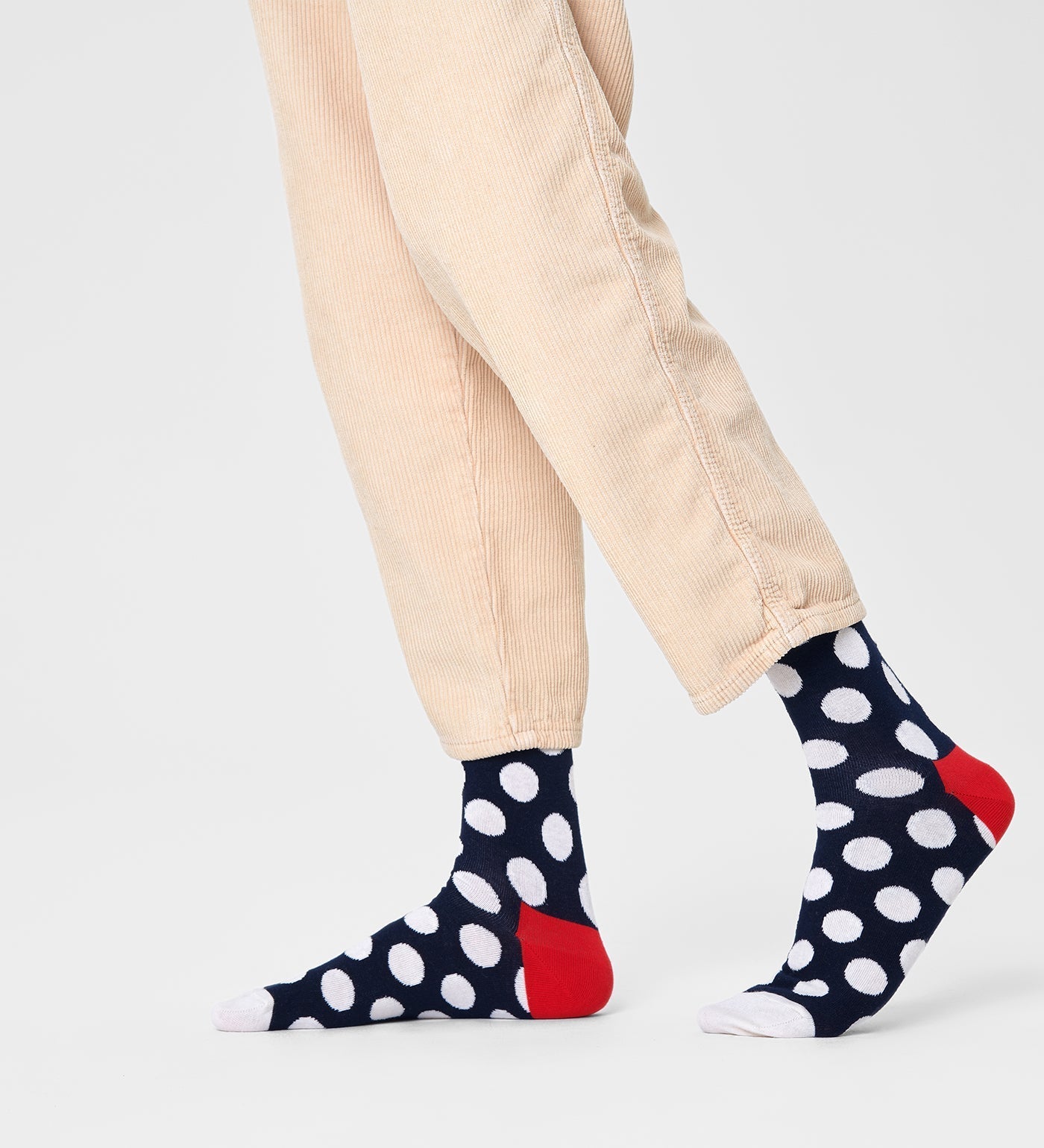 Happy Socks Unisex Big Dot Crew Length Socks for Women and Men