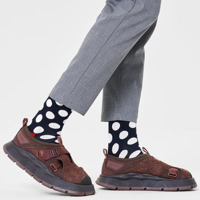 Happy Socks Unisex Big Dot Crew Length Socks for Women and Men