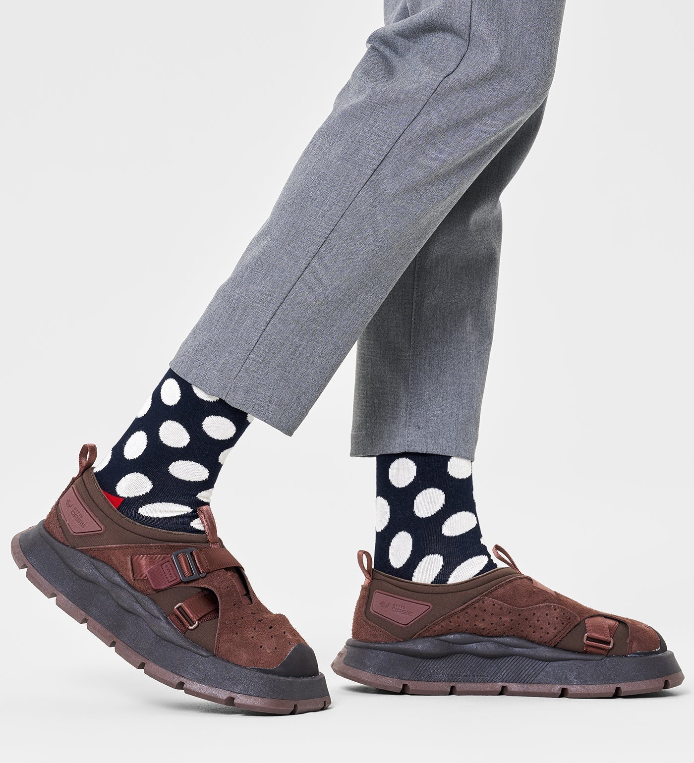Happy Socks Unisex Big Dot Crew Length Socks for Women and Men