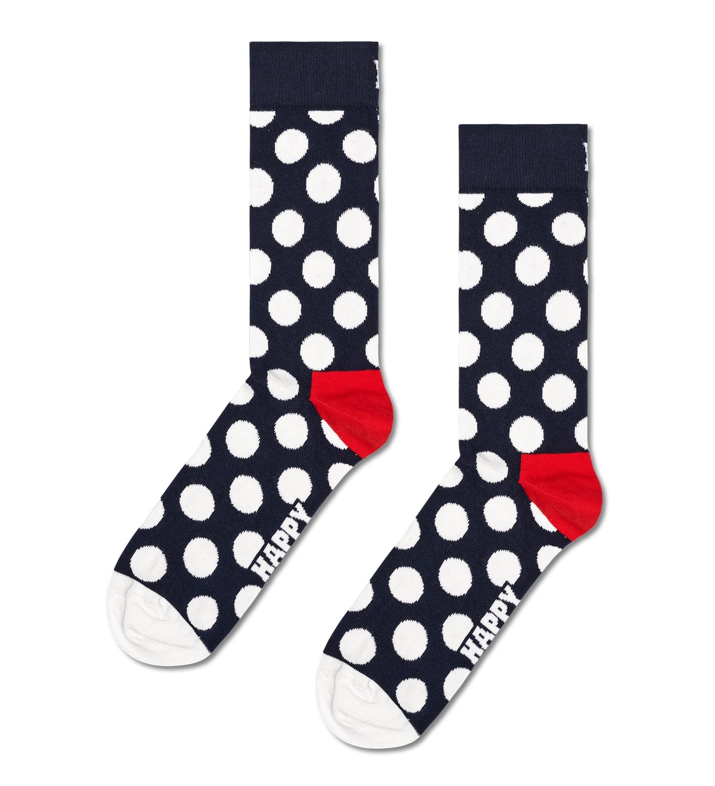 Happy Socks Unisex Big Dot Crew Length Socks for Women and Men