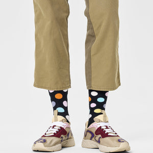 Happy Socks Unisex Big Dot Design Crew Length Socks for Women and Men