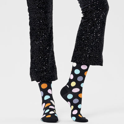Happy Socks Unisex Big Dot Design Crew Length Socks for Women and Men