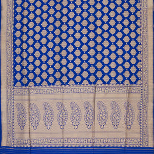 Blue Handwoven Benares Silk Saree