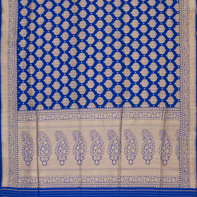 Blue Handwoven Benares Silk Saree