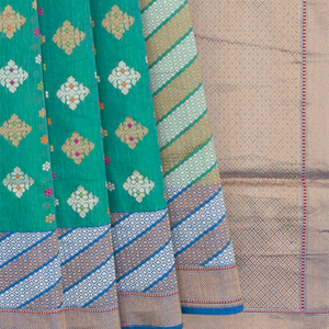 Green Handwoven Benares Silk Saree