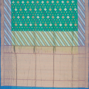 Green Handwoven Benares Silk Saree